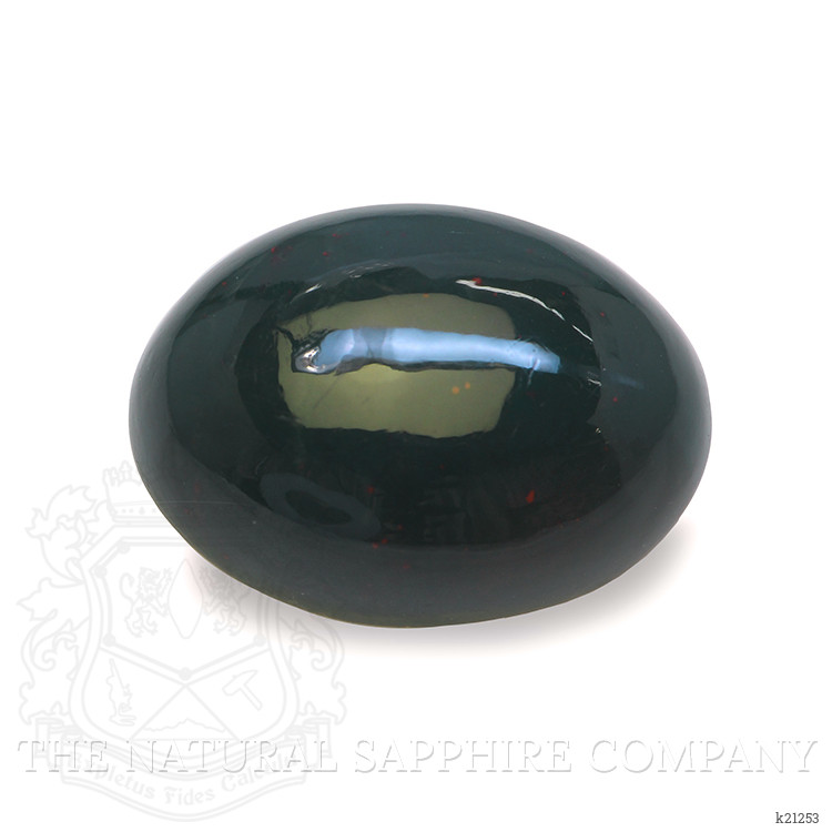 8.39 Ct. Green with Red Spots Cabochon Bloodstone (Heliotrope) from Madagascar