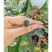 8.39 Ct. Green with Red Spots Cabochon Bloodstone (Heliotrope) from Madagascar Life Style