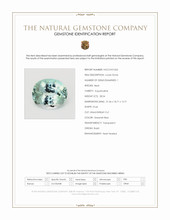 28.54 Ct. Greenish Blue Aquamarine from Brazil Scan Report
