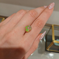 2.82 Ct. Cabochon Jelly Opal from Ethiopia Life Style