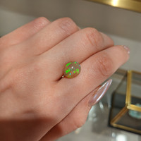 2.82 Ct. Cabochon Jelly Opal from Ethiopia Life Style