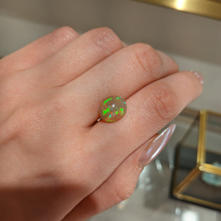 2.82 Ct. Cabochon Jelly Opal from Ethiopia