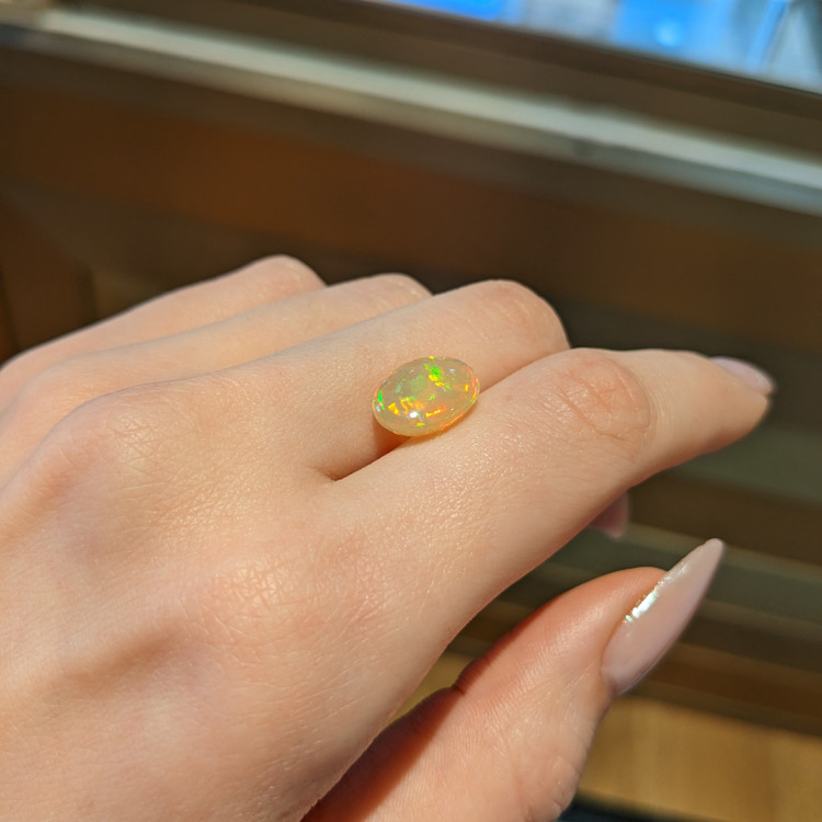 3.30 Ct. Cabochon Jelly Opal from Ethiopia