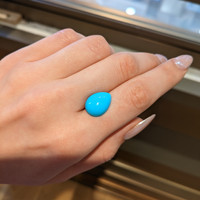 7.34 Ct. Cabochon Turquoise from USA Life Style