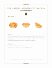 0.75 Ct. Spessartite Garnet from Ceylon (Sri Lanka) Appraisal