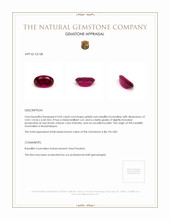 5.04 Ct. Rubellite Tourmaline from Mozambique Appraisal