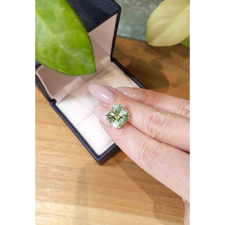 11.06 Ct. Prasiolite from Brazil