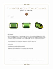 2.34 Ct. Green Tourmaline from Africa Appraisal
