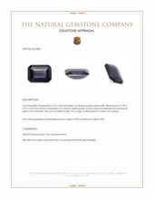 2.24 Ct. Purple Spinel from Ceylon (Sri Lanka) Appraisal