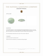 5.31 Ct. Cabochon Jade from Burma (Myanmar) Appraisal