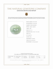 5.31 Ct. Green Cabochon Jade from Burma (Myanmar) Scan Report