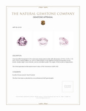 4.94 Ct. Kunzite from Afghanistan Appraisal
