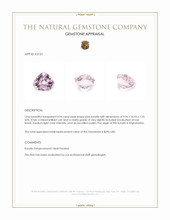 4.94 Ct. Kunzite from Afghanistan Appraisal