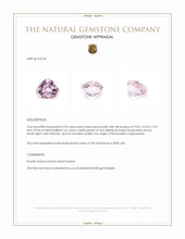 4.94 Ct. Pink Kunzite from Afghanistan Appraisal