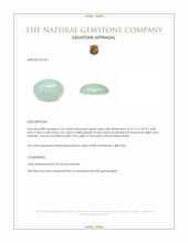 5.55 Ct. Cabochon Jade from Burma (Myanmar) Appraisal