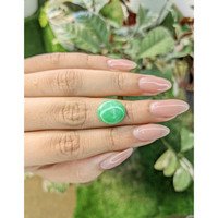 5.20 Ct. Cabochon Jade from Burma (Myanmar) Life Style