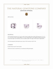 6.52 Ct. Purplish Pink Kunzite from Afghanistan Appraisal