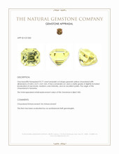 0.77 Ct. Chrysoberyl from Tanzania Appraisal