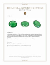 7.75 Ct. Tsavorite Garnet from Tanzania Appraisal