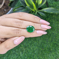 7.75 Ct. Tsavorite Garnet from Tanzania Life Style