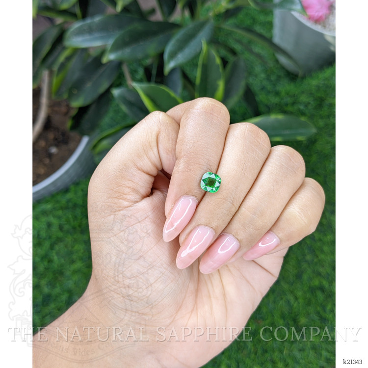 1.30 Ct. Tsavorite Garnet from Tanzania