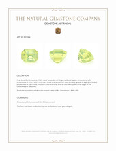 0.81 Ct. Yellowish Green Chrysoberyl from Tanzania Appraisal