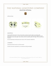 1.08 Ct. Greenish Yellow Chrysoberyl from Tanzania Appraisal