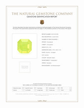 0.81 Ct. Yellowish Green Chrysoberyl from Tanzania Scan Report