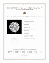 1.21 Ct. White Zircon from Ceylon (Sri Lanka) Scan Report