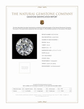 1.37 Ct. White Zircon from Ceylon (Sri Lanka) Scan Report