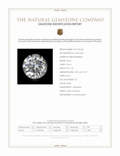 1.26 Ct. White Zircon from Ceylon (Sri Lanka) Scan Report
