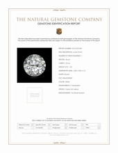 1.25 Ct. White Zircon from Ceylon (Sri Lanka) Scan Report
