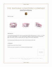 9.07 Ct. Kunzite from Afghanistan Appraisal