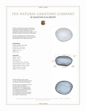 1.79 Ct. Cabochon Chrysoberyl from Tanzania 3 D Scan Report