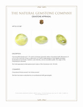 1.70 Ct. Cabochon Chrysoberyl from Tanzania Appraisal