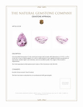 19.68 Ct. Kunzite from Afghanistan Appraisal