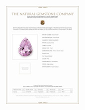 19.68 Ct. Pink Kunzite from Afghanistan Scan Report