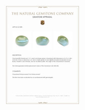 1.51 Ct. Green Cabochon Chrysoberyl from Tanzania Appraisal