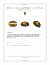 1.65 Ct. Greenish Brown Cabochon Chrysoberyl from Tanzania Appraisal