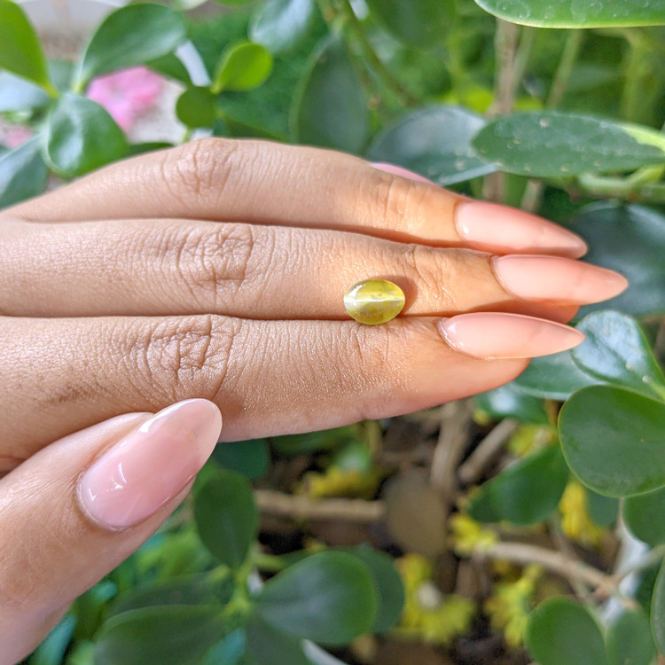 1.99 Ct. Cabochon Chrysoberyl from Tanzania