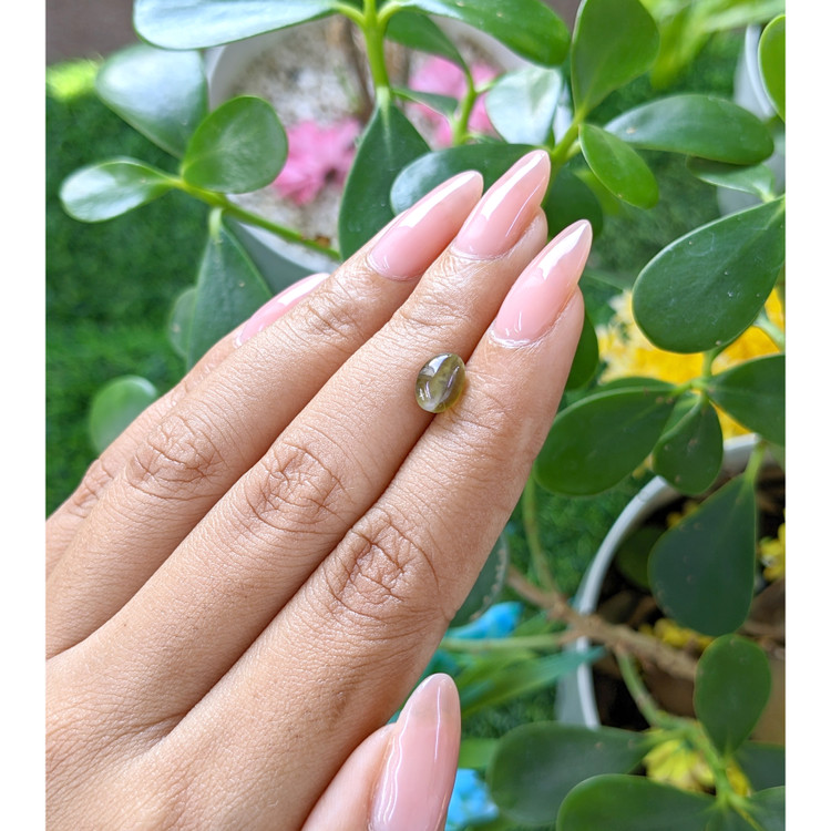 1.99 Ct. Cabochon Chrysoberyl from Tanzania