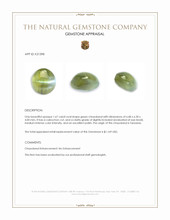 1.67 Ct. Cabochon Chrysoberyl from Tanzania Appraisal