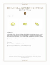 1.58 Ct. Cabochon Chrysoberyl from Tanzania Appraisal