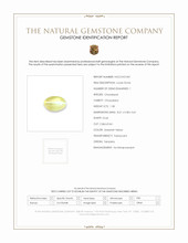 1.58 Ct. Cabochon Chrysoberyl from Tanzania Scan Report