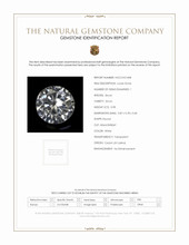 0.98 Ct. White Zircon from Ceylon (Sri Lanka) Scan Report