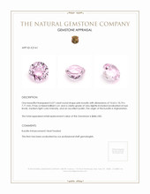 6.07 Ct. Kunzite from Afghanistan Appraisal