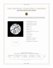 1.14 Ct. White Zircon from Ceylon (Sri Lanka) Scan Report