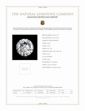 0.96 Ct. White Zircon from Ceylon (Sri Lanka) Scan Report