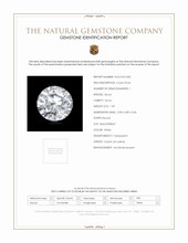 1.09 Ct. White Zircon from Ceylon (Sri Lanka) Scan Report