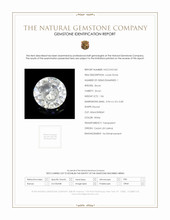 1.06 Ct. White Zircon from Ceylon (Sri Lanka) Scan Report